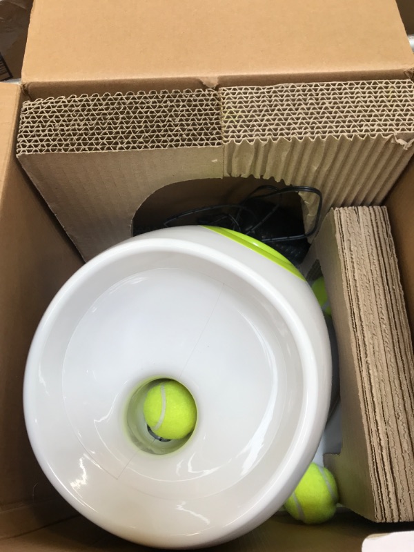 Photo 3 of All for Paws Interactive Automatic Ball Launcher for Dogs, Dog Tennis Ball Throwing Machine for Small, Medium Large Size, 3 Balls Included Mini Size