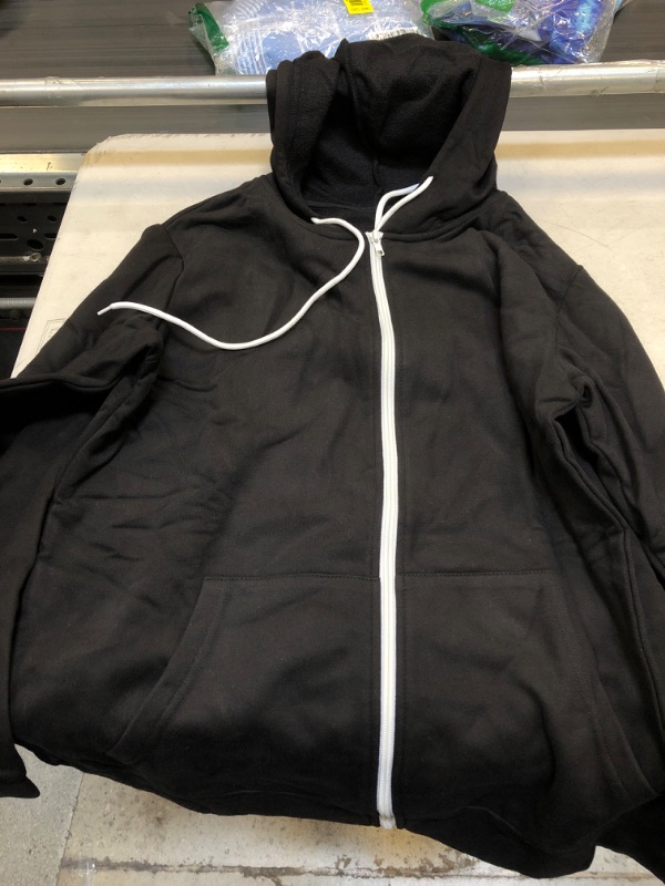 Photo 1 of Acelitt Women Casual Long Sleeve Zip Up Hooded Sweatshirt Hoodies, size  Large Ca-black