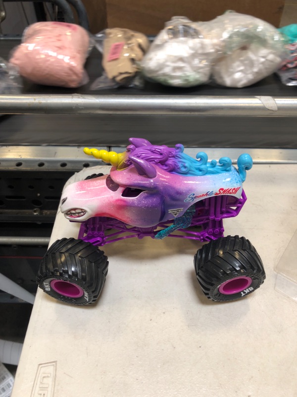 Photo 3 of Monster Jam Sparkle Smash Monster Truck 1:24 Scale