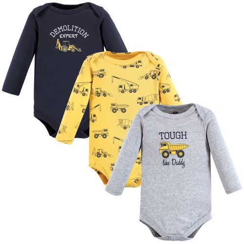 Photo 1 of Hudson Baby Cotton Long-Sleeve Bodysuits, Construction 3-PCS
SIZE 6-9 M (SLIGHTLY USED)
