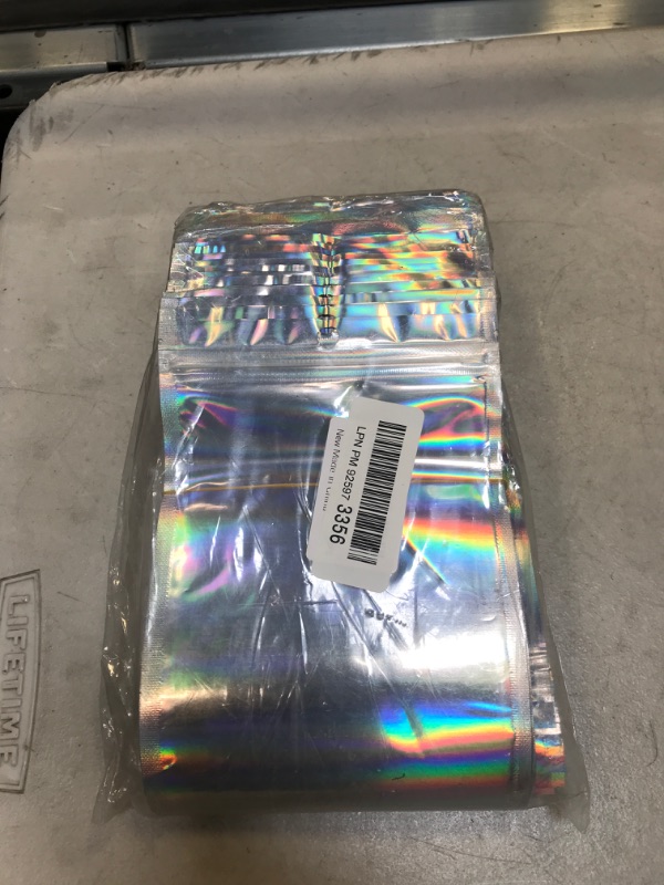 Photo 2 of 150 Pack Holographic Bags 5 x 7 Inches Packaging Bags, Resealable Smell Proof Bags Packaging Bags for Small Business, Holographic Ziplock Bags for Food Storage, Small Items, Candy, Jewelry Packaging