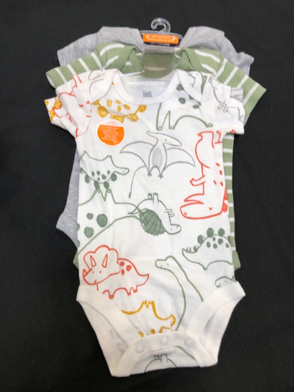 Photo 2 of Baby Boys' 3pk Dino Bodysuit - Just One You® Made by Carter's Green/White/Gray 3M