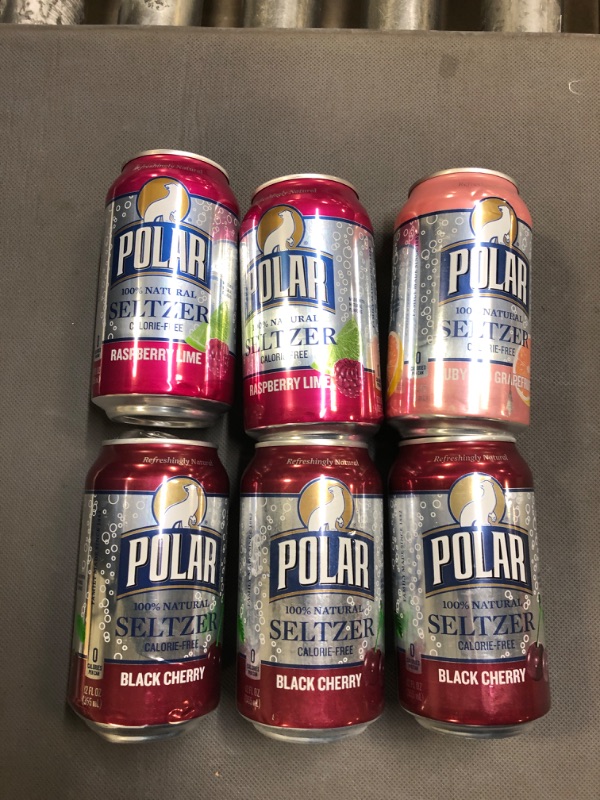 Photo 2 of 6 Count- Various Polar Seltzer Water, Various Flavors, 12 fl oz