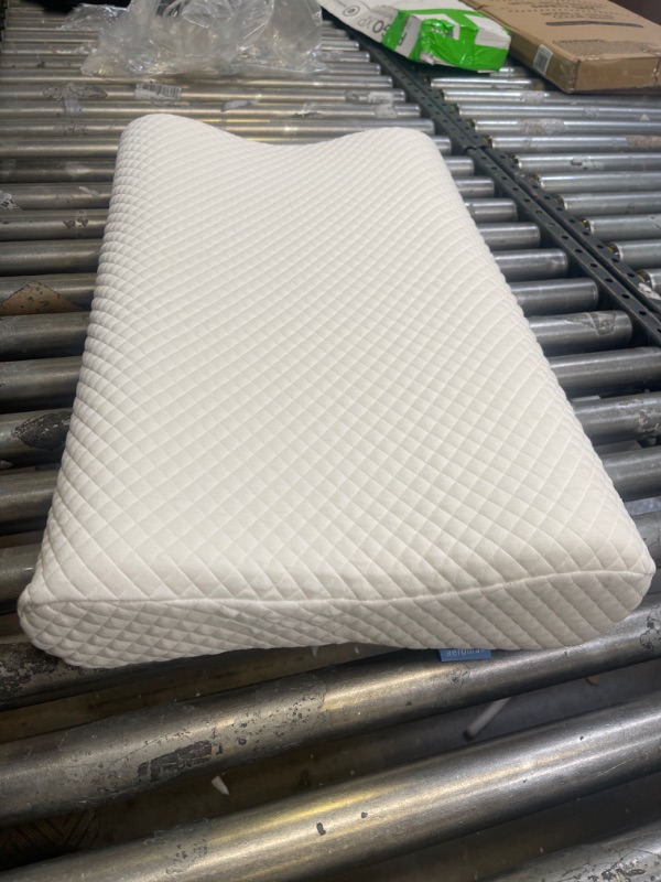 Photo 1 of AM AEROMAX Contour Memory Foam Pillow, Cervical Pillow for Neck Pain Relief, Neck Orthopedic Sleeping Pillows for Side, Back and Stomach Sleepers.
