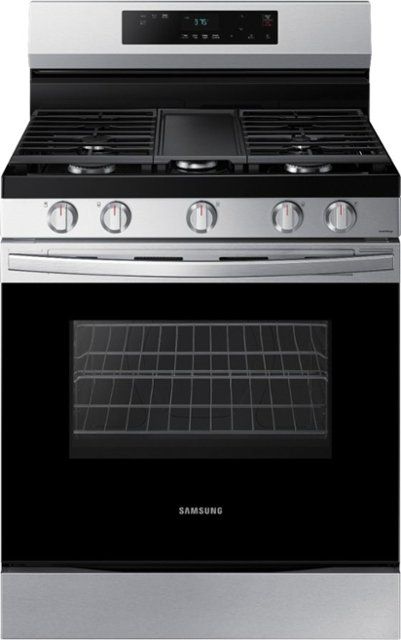 Photo 1 of Samsung - 6.0 cu. ft. Gas Range **LCD SCREEN DOES NOT WORK (CANT USE OVEN)  SELLING FOR PARTS ONLY* GAS WORKS PROPERLY. 
