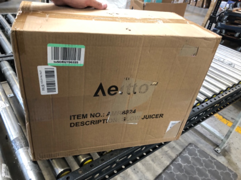 Photo 2 of Aeitto Slow Juicer, Slow Masticating Juicer Machine with Big Wide 81mm Chute 900 ml Juice Cup, Cold Press Juicer for Nutrient Fruits and Vegetables, Juicer Machine BPA-Free, Easy to Clean