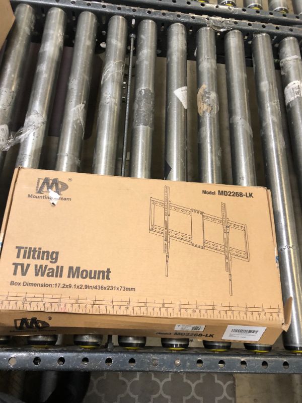 Photo 1 of Mounting Dream TV Mount for Most 37-70 Inch TV, Universal Tilt TV Wall Mount Fit 16", 18", 24" Stud with Loading Capacity 132lbs, Max Vesa 600 x 400mm, Low Profile Flat Wall Mount Bracket