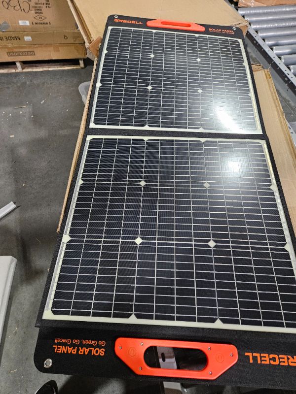 Photo 3 of GRECELL 200W Portable Solar Panel for Power Station, Foldable Solar Charger w/ 4 Kickstands