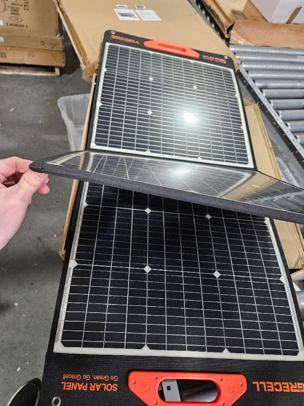 Photo 4 of GRECELL 200W Portable Solar Panel for Power Station, Foldable Solar Charger w/ 4 Kickstands