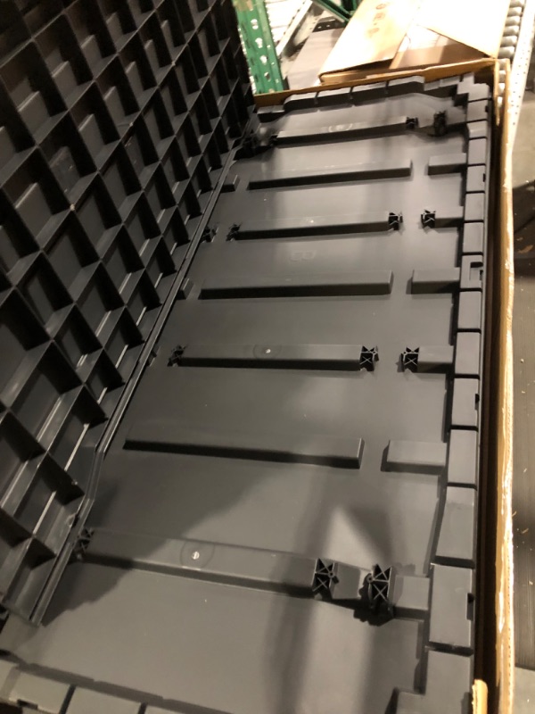 Photo 2 of DWVO 120 Gallon Large Deck Box Waterproof Outdoor Storage Box Black