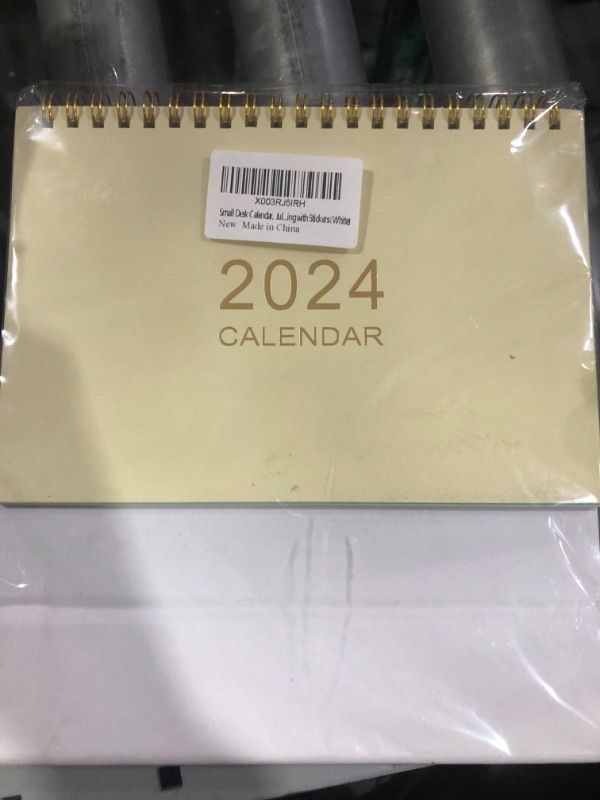 Photo 2 of PACK OF 2 - SKYDUE Calendar 2024-2025, Small Standing Desk Calendar, from Jan.2024 to Jun.2025, 7" x 8.5"