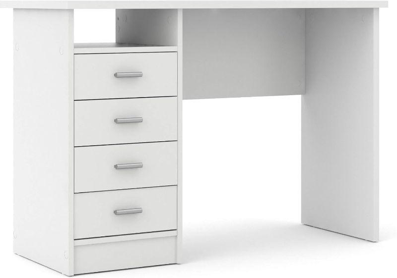 Photo 1 of Tvilum Desk with 4 Drawers, White