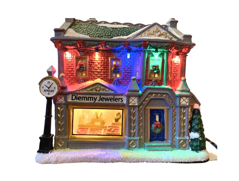 Photo 1 of 2023 Carole Towne Diemmy Jewellers Lighted Village Scene