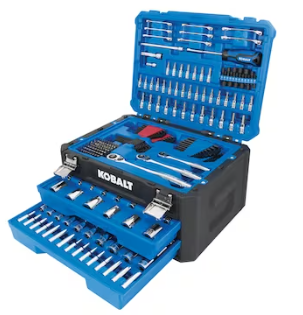 Photo 1 of **SEE NOTES** Kobalt 277-Piece Standard (SAE) and Metric Polished Chrome Mechanics Tool Set with Hard Case