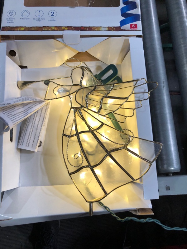 Photo 2 of GE 10-in Angel Off-white/gold White Christmas Tree Topper