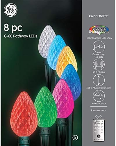 Photo 1 of GE Color Changing Christmas Lights Pathway Markers with Remote Control Outdoor Holiday Decoration