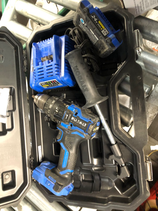 Photo 2 of * used * see all images *
Kobalt XTR 1/2-in 24-volt-Amp Variable Speed Brushless Cordless Hammer Drill (1-Battery Included)