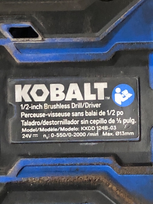 Photo 4 of * used * see all images *
Kobalt XTR 1/2-in 24-volt-Amp Variable Speed Brushless Cordless Hammer Drill (1-Battery Included)