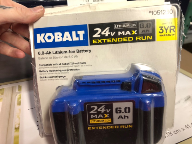 Photo 2 of Kobalt 24-Volt Max 6-Amp-Hours Lithium Power Tool Battery