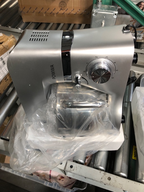 Photo 3 of ***POWERS ON - UNABLE TO TEST FURTHER***
Stand Mixer, POWWA 7.5 Quart Electric Mixer(Silver-with Handle)