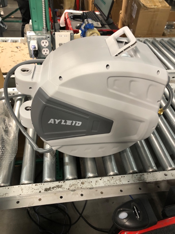 Photo 1 of **BROKEN PIECE**
Ayleid Retractable Garden Hose Reel,3/5 in x 100 ft Wall Mounted Hose Reel