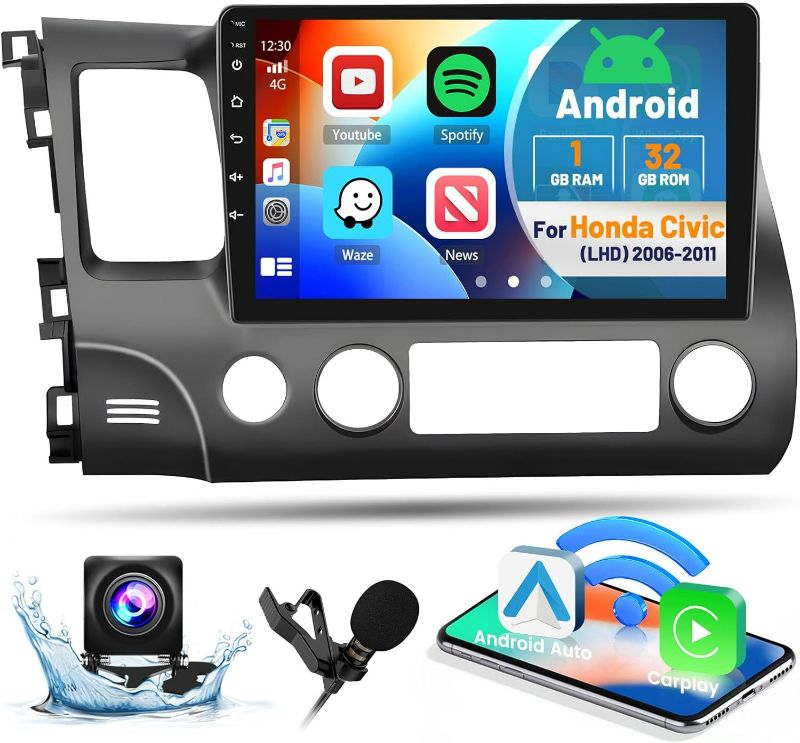 Photo 3 of *****STOCK IMAGE FOR SAMPLE*****
Touchscreen Car Stereo Compatible with Apple Carplay and Android Auto, Bluetooth Car Radio with Backup Camera