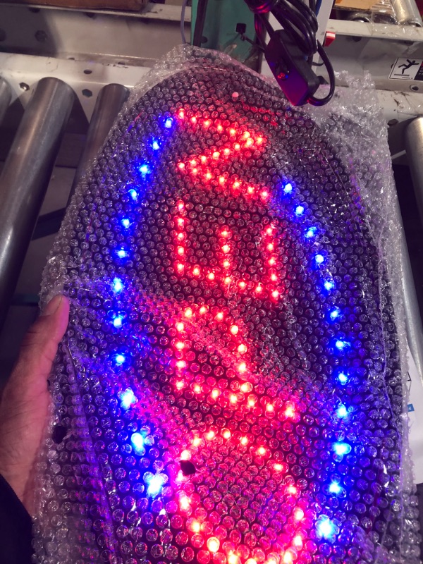 Photo 2 of LED Open Sign with Remote, FITNATE Ultra Bright Electric Light Up Signs for Business, Timing Function, 2 Lighting Modes Flashing & Steady Advertisement Board for Store, Bar, Hotel, Cafe (19x10 inch) 19x10" Oval