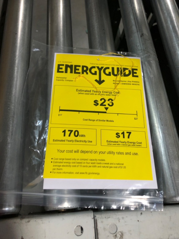 Photo 3 of Joy Pebble Countertop Dishwasher, 28 Pieces Dishes/Cycle, 6 Washing Programs&Hot Drying, Dish Washer with 360°Dual Spray, with Child Lock&Delayed Start, Portable Dishwasher for Apartment/RV/Dorm WHITE