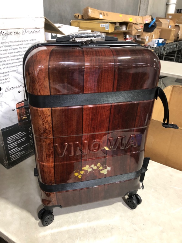 Photo 4 of ***USED - DEFAULT CODE IS 0-0-0***
Wine Bottle Suitcase | Holds 10 Standard 750 ML Size Bottles | Universal Airplane Luggage Case, TSA Approved Wheeled Bag 