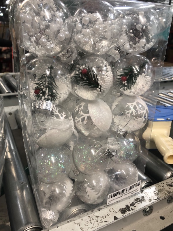 Photo 1 of ***READ NOTES***Lulu Home 30ct 2.36" Clear Christmas Ball Ornaments, 