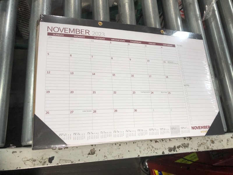 Photo 3 of Desk Calendar 2024 Wall Calendars, November 2023- December 2024 Monthly Planner Paper Office Desktop 17"X 12", 14-Months, 4 pk