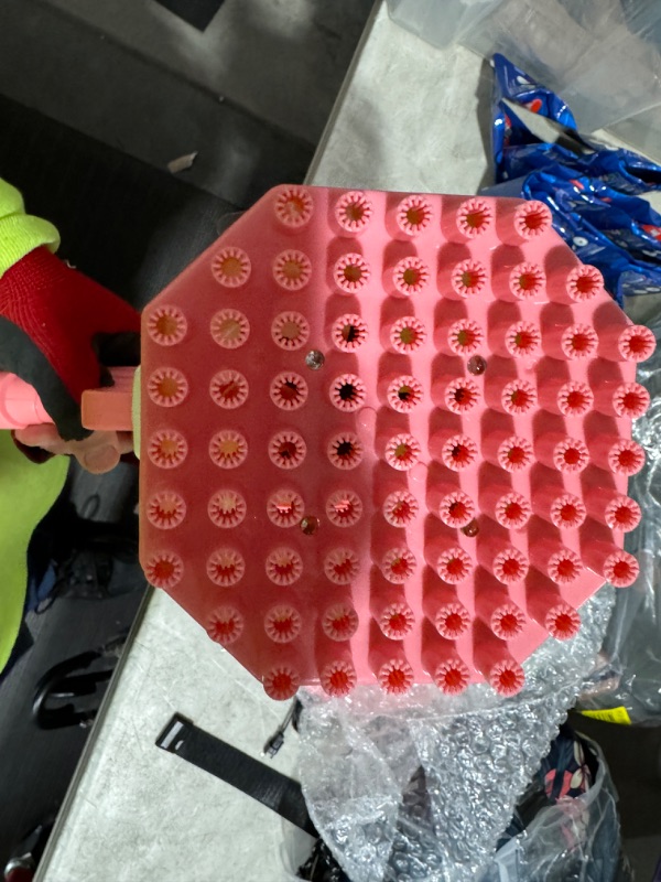 Photo 1 of Bubble Gun, 69 Holes Bubble Machine Gun with 2 Batteries, Bubble Machine for Kids Adults, Bubble Toys  - Pink
