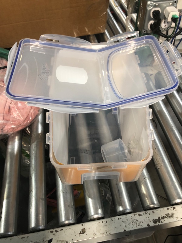 Photo 6 of LocknLock Easy Essentials Food Lids (Flip-Top) / Pantry Storage, Cup-for Rice, Clear Storage Bin Set 50.7 Cup