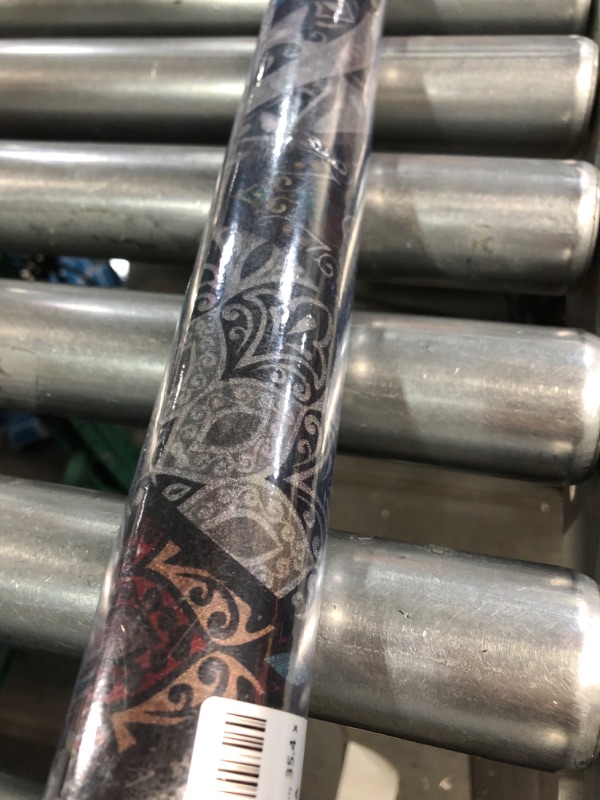 Photo 1 of DKTIE Boho Chic Window Privacy Film with Installation Tools -Peacock Blue 35.4" x 78.7" (with tools)