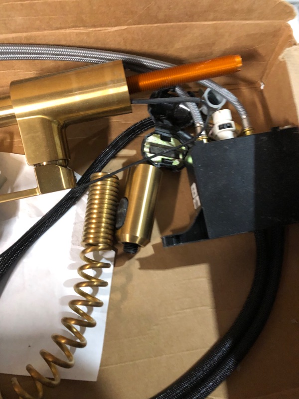 Photo 1 of Moen 5923EWBG Align Motionsense Wave Sensor Touchless One Handle Pre-Rinse Spring Kitchen Faucet, Brushed Gold