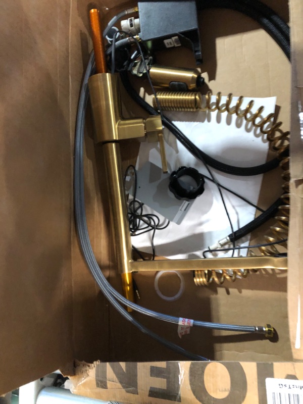 Photo 1 of Moen 5923EWBG Align Motionsense Wave Sensor Touchless One Handle Pre-Rinse Spring Kitchen Faucet, Brushed Gold