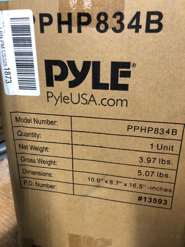 Photo 4 of **MISSING POWER CORD**
Pyle Portable Bluetooth PA Speaker System