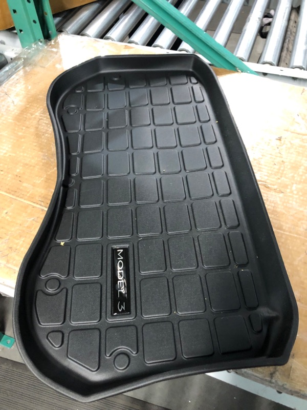 Photo 2 of BASENOR 2023 2022 2021 Tesla Model 3 Frunk Mat Front Liner All-Protection Heavy Duty Cargo Mats Accessories