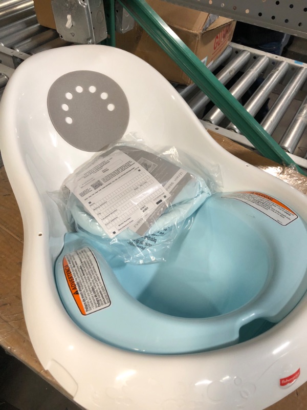 Photo 2 of 4-in-1 Grow-with-Me Bath Tub by Frida Baby Transforms Infant Bathtub to Toddler Bath Seat with Backrest for Assisted Sitting in Tub