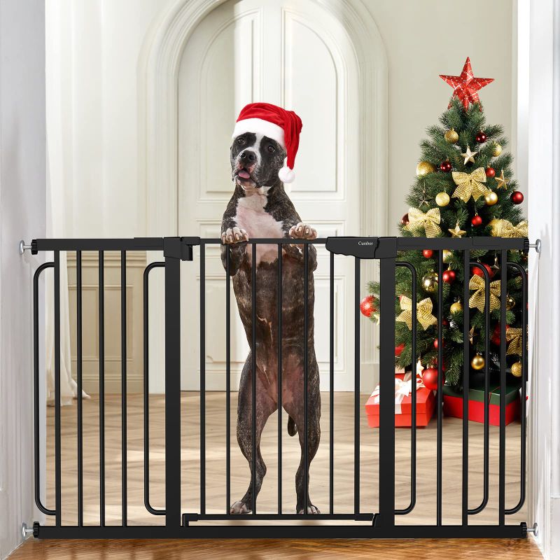 Photo 1 of (READ NOTES) Mom's Choice Awards Winner-Cumbor 29.5-57" Baby Gate for Stairs, Extra Wide Dog Gate for Doorways - black 