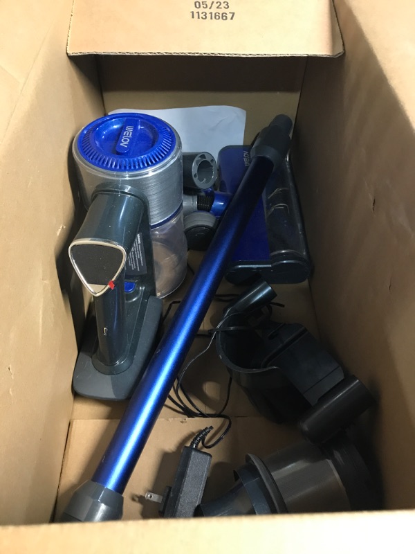 Photo 2 of **DOES NOT POWER ON NO REFUNDS PARTS ONLY** WELOV Cordless Vacuum Cleaner, 6 in 1 Lightweight Stick Vacuum Cleaner 35Kpa Powerful Suction  - BLUE 