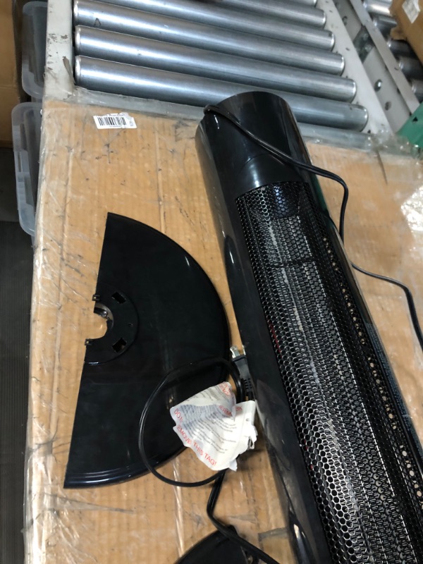 Photo 1 of **FOR PARTS ONLY** READ NOTES
Electric Space Heater for Indoor Use, 34" Quiet Heating Space Heater for Large Room with Remote, 3 Modes, Overheating & Tip-Over Protection, Oscillating Ceramic Tower Heater for Garage, Home Black

