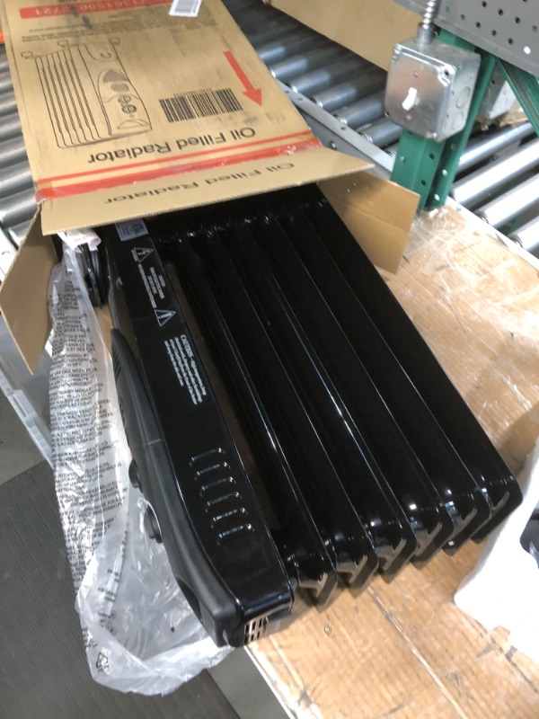 Photo 5 of Antarctic Star Oil Filled Radiator Heater, 1500W Portable Electric Space Heater, Adjustable Thermostat, 3 Heat Settings,Tip Overheat Protection Quiet Working, Black Oil Heater