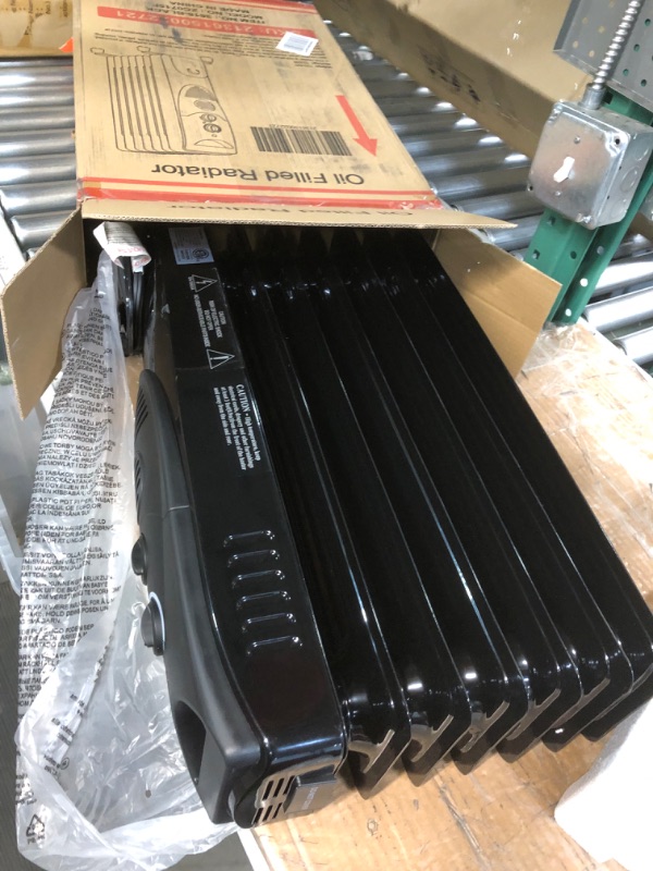 Photo 6 of Antarctic Star Oil Filled Radiator Heater, 1500W Portable Electric Space Heater, Adjustable Thermostat, 3 Heat Settings,Tip Overheat Protection Quiet Working, Black Oil Heater