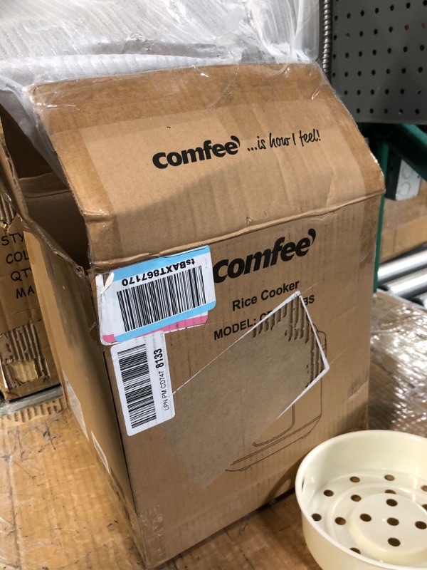 Photo 4 of **FOR PARTS ONLY*** READ NOTES
COMFEE' Rice Cooker, 6-in-1 Stainless Steel Multi Cooker, Slow Cooker, Steamer, Saute, and Warmer, 2 QT, 8 Cups Cooked(4 Cups Uncooked), Brown Rice, Quinoa and Oatmeal, 6 One-Touch Programs 8-cup cooked/4-cup uncooked