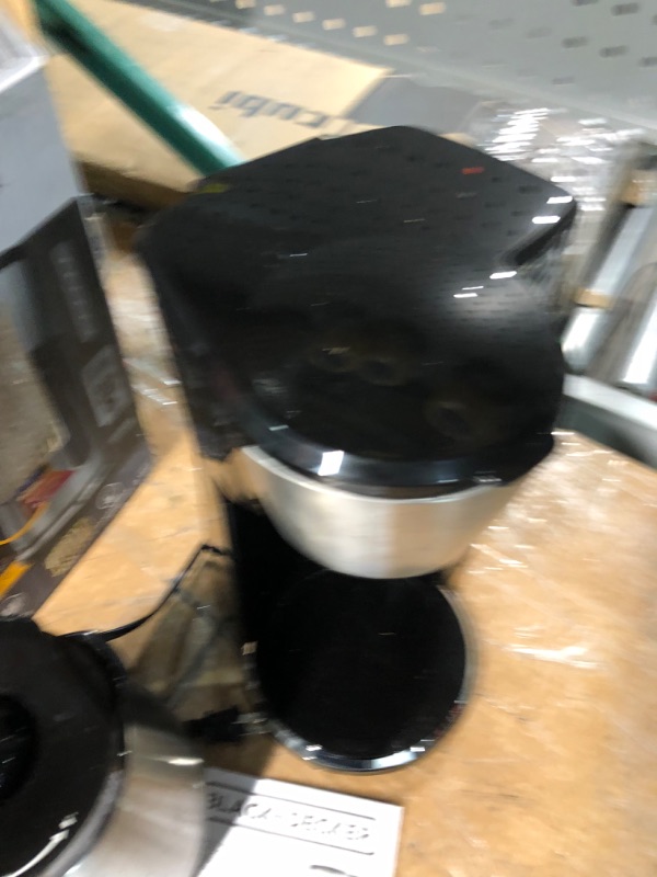 Photo 3 of **FOR PARTS ONLY***
BLACK+DECKER 12 Cup Thermal Programmable Coffee Maker with Brew Strength and VORTEX Technology, Black/Steel, CM2046S