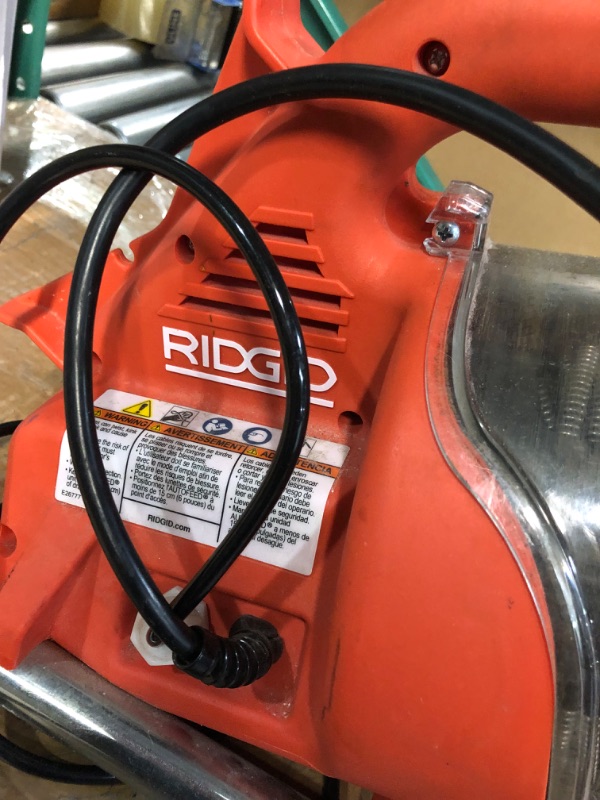 Photo 2 of ****MISSING PARTS READ NOTES***RIDGID PowerClear 120-Volt Drain Cleaning Machine Kit for Tubs, Showers, and Sinks