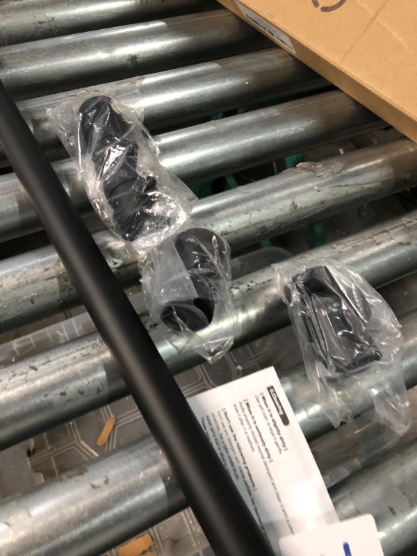 Photo 1 of OFFO Shower Slide Bar 27 Inches Adjustable Installation Distance 15-26 Inches, Black 