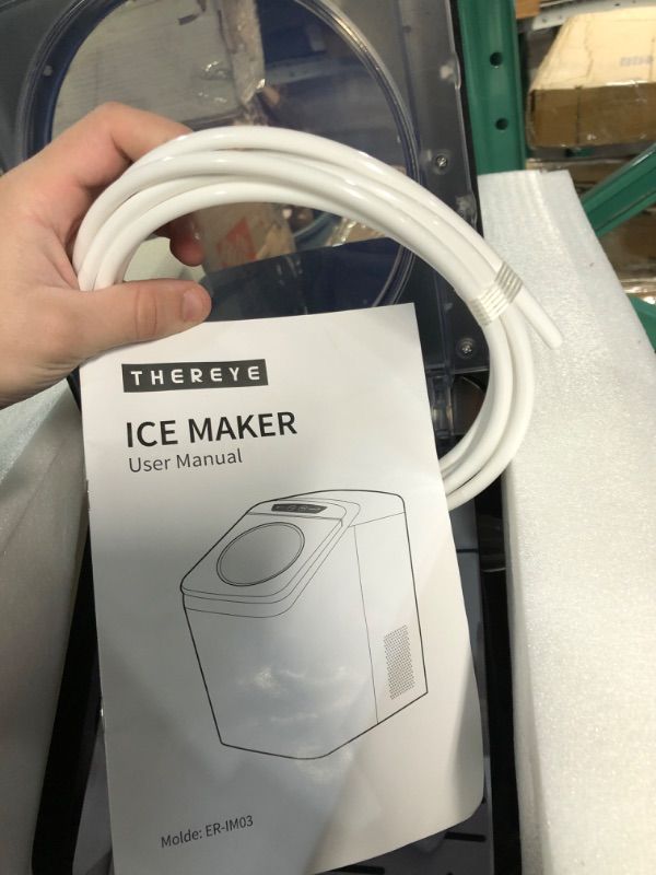 Photo 3 of ***PARTS ONLY***
Thereye Countertop Nugget Ice Maker, Pebble Machine, 30lbs Per Day, Stainless Steel