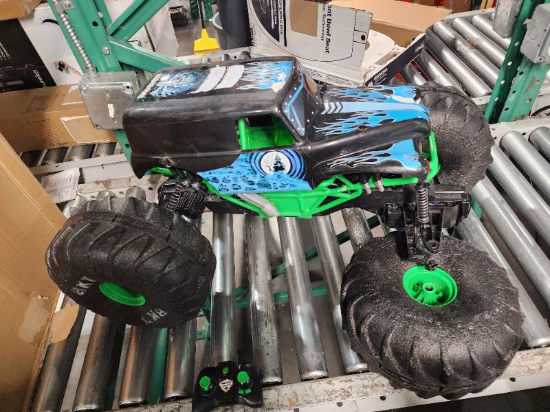 Photo 2 of ***PARTS ONLY/NON-REFUNDABLE**
Monster Jam Official Mega Grave Digger All-Terrain Remote Control Monster Truck with Lights - 1:6 Scale